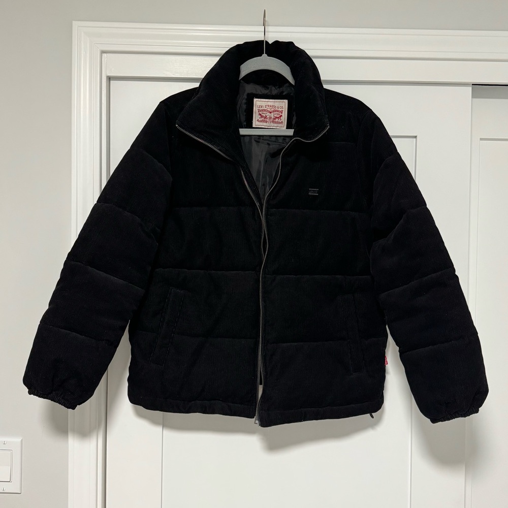 Levi’s Black Corduroy Puffer Jacket
